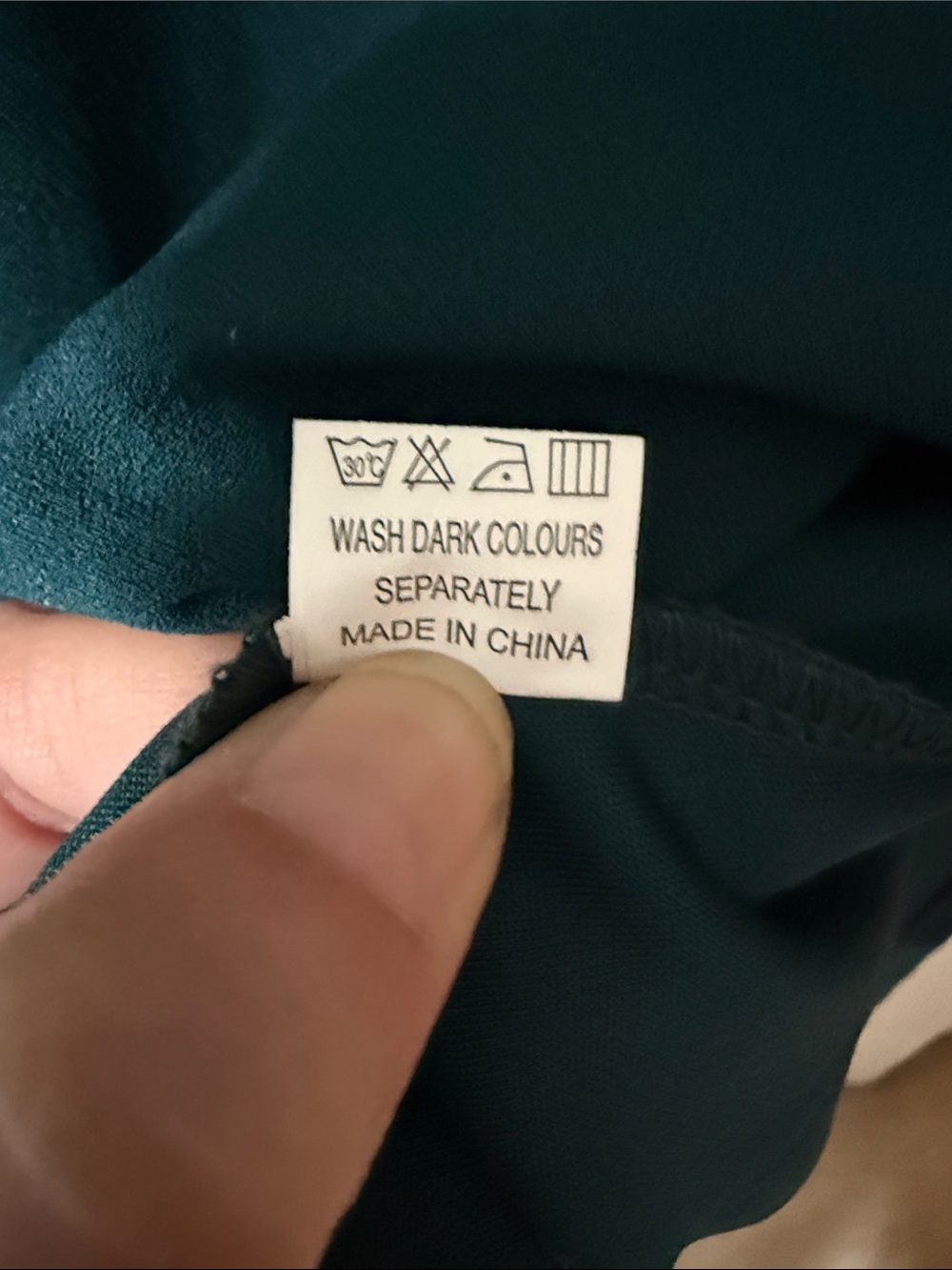 Flutter-Sleeve Teal Midi Dress with Ruffle Detail - Picture 5 of 5